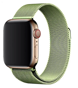 Ремешок для Apple Watch Milanese Loop 38/40mm (Зелёный)
