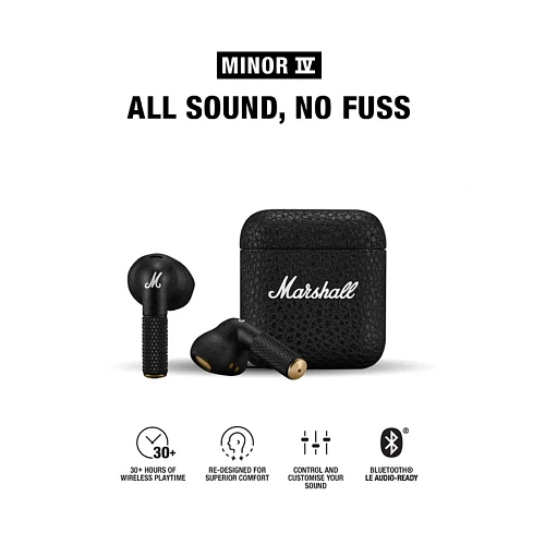 Беспроводные наушники Marshall Minor IV (Черный)