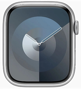 Умные часы Apple Watch Series 9 45мм (45mm, Серебристый, S/M, Sport Band)