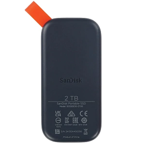 Внешний SSD-накопитель Sandisk Portable SDSSDE30-2T00-G26 USB 3.1 (Черный, 2 ТБ)