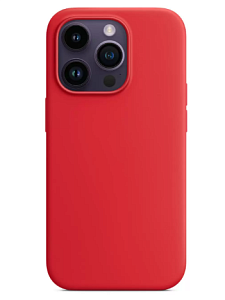 Чехол силиконовый MagSafe для iPhone 14 Pro (Красный)
