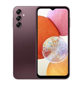 Смартфон Samsung Galaxy A14 5G 6/128GB (6 ГБ, 128 ГБ, Бордовый, Global, Dual nanoSim, Без Rustore)