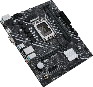 Материнская плата ASUS Prime H610M-K D4 Socket-1700 2xDDR4, 4xSATA3, 1xM.2, 1xPCI-E16x, 2xUSB3.2, D-Sub, HDMI, Glan, mATX (Черный)