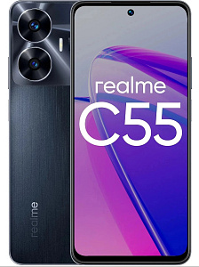Смартфон Realme C55 6/128GB (Чёрный, 6 ГБ, 128 ГБ, Global, Dual nanoSim, Без Rustore)