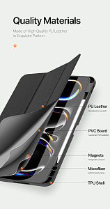 Чехол-книжка Gurdini Dux Ducis Domo Series для iPad Pro 13 (2024) (Синий)