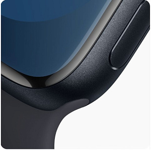 Умные часы Apple Watch Series 9 45мм (45mm, Черный, S/M, Sport Band)