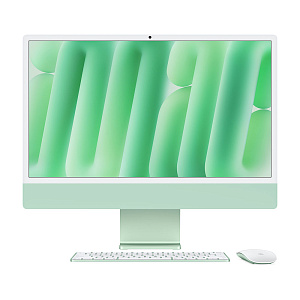 Моноблок Apple iMac 24 2024 (M4 10-Core, GPU 10-Core, 16GB, 256GB) (Зелёный, 16 ГБ, 256 ГБ, MWUY3)