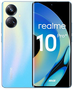 Смартфон Realme 10 Pro Plus 5G 12/256GB (Голубой, 256 ГБ, 12 ГБ, Global, Dual nanoSim, Без Rustore)