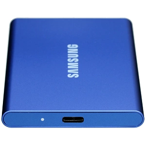 Внешний SSD-накопитель Samsung T7 MU-PC2T0H/WW USB 3.2 Type C (Синий, 2 ТБ)