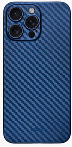 Чехол пластиковый KZDOO Air Carbon для iPhone 16 Pro Max (Синий)