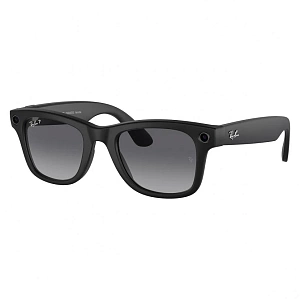 Умные очки Ray-Ban Wayfarer RW4006 Matte Black (Polar gradient graphite, 50)