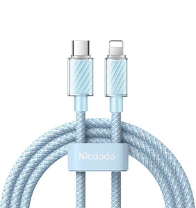 Кабель Mcdodo Type-C to Lightning Colorfull Crystal Series 1.2 m (Голубой, 1.2м)