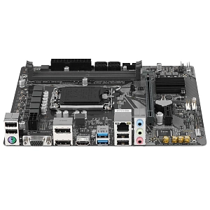 Материнская плата Gigabyte H610M S2H V3 DDR4 Socket-1700 2xDDR4, 4xSATA3, 1xM.2, 1xPCI-E16x, 2xUSB3.2, D-Sub, DP, HDMI, Glan, mATX (Черный)