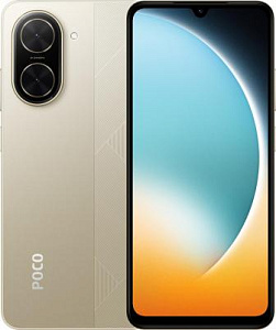Смартфон Xiaomi POCO C71 (Золотой, 3 ГБ, 64 ГБ, RU, Dual nanoSim, Без Rustore)