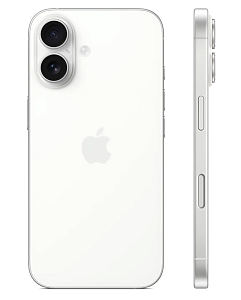 Смартфон Apple iPhone 16 512GB nanoSim+eSim (8 ГБ, 512 ГБ, Белый, nanoSim+eSim, Global, Без Rustore)