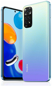Смартфон Xiaomi Redmi Note 11 6/128GB NFC (RU/A) (6 ГБ, 128 ГБ, Голубой, RU, Dual nanoSim, Без Rustore)
