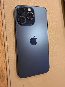 Смартфон Apple iPhone 15 Pro Max 256GB DualSim (Титановый синий, 256 ГБ, 8 ГБ, CN, Dual nanoSim, Без Rustore, Уценка)