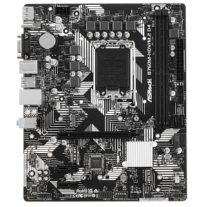 Материнская плата ASRock B760M-HDV/M.2 D4 Socket-1700 2xDDR4, 4xSATA3, RAID, 2xM.2, 1xPCI-E16x, 3xUSB3.2, 1xUSB3.2 Type C, D-Sub, DP, HDMI, 2.5Glan, mATX (Белый)