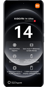 Смартфон Xiaomi 14 Ultra 16/512Gb Global (Черный, 512 ГБ, 16 ГБ, Global, nanoSim+eSim, Без Rustore)