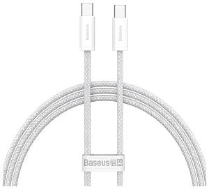 Кабель Baseus Dynamic Series Fast Charging Data Cable Type-C to Type-C 100W 1m (Белый)