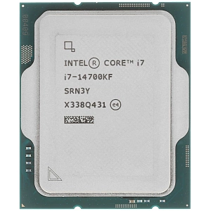 Процессор Intel Core i7-14700KF, 3.4ГГц, (Turbo 5.6ГГц), 20-ядерный, 33МБ, LGA1700, OEM (Черный)
