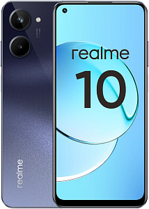 Смартфон Realme 10 8/256GB (Чёрный, 256 ГБ, 8 ГБ, Dual nanoSim, Global, Без Rustore)
