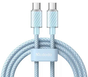 Кабель Mcdodo Type-C to Type-C Colorfull Crystal Series 2 m (Голубой)