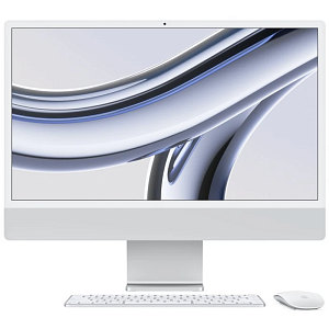 Моноблок Apple iMac 24 2023 (M3 8-Core, GPU 8-Core, 16GB, 512GB) (Серебристый, 16 ГБ, 512 ГБ, Z195000FE)