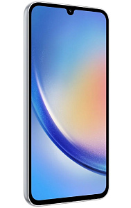 Смартфон Samsung Galaxy A34 5G 8/256GB (8 ГБ, 256 ГБ, Серебристый, Global, Dual nanoSim, Без Rustore)
