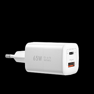 Адаптер питания Wiwu 65W PD+QC wall charger (Белый)