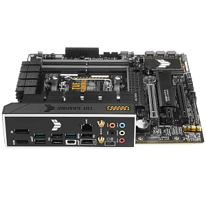 Материнская плата ASUS TUF Gaming B650M-Plus WiFi Socket AM5 4xDDR5, 4xSATA3, RAID, 2xM.2, 2xPCI-E16x, 3xUSB3.2, 1xUSB3.2 Type C, DP, HDMI, WiFi, 2.5Glan, mATX (Черный)
