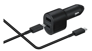 Aвтомобильная зарядка Samsung Dual Port 45W / 15W (Черный)