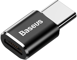 Переходник Baseus Mini OTG USB 2.4 - Type-C (Черный)
