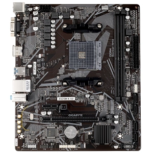 Материнская плата Gigabyte A520M K V2 Socket-AM4 AMD 2xDDR4, 4xSATA3, RAID, 1xM.2, 1xPCI-E 16x, 4xUSB 3.2, D-Sub, HDMI, GLAN mATX Ret (Черный)