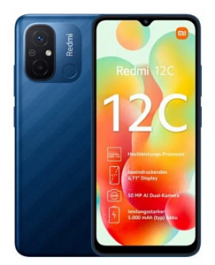 Смартфон Xiaomi Redmi 12C NFC 4/128GB (Синий, 128 ГБ, 4 ГБ, Global, Dual nanoSim, Без Rustore)