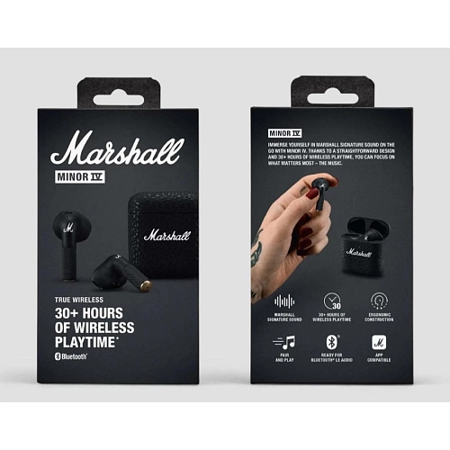 Беспроводные наушники Marshall Minor IV (Черный)