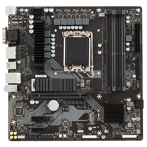 Материнская плата Gigabyte B760M DS3H DDR4 Socket-1700 4xDDR4, 4xSATA3, RAID, 2xM.2, 1xPCI-E16x, 3xUSB3.2, 1xUSB3.2 Type C, D-Sub, 2xDP, HDMI, 2.5Glan, mATX (Черный)
