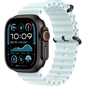 Умные часы Apple Watch Ultra 2 49 мм (2024) Black Case with Ocean Band (49mm, Ice Blue, One size)