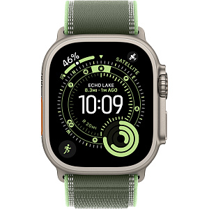 Умные часы Apple Watch Ultra 3 (Natural, 49mm, Trail Loop, Green/Neon, M/L)