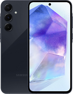 Смартфон Samsung Galaxy A55 5G 12/256GB (Синий, 12 ГБ, 256 ГБ, nanoSim+eSim, Global, Без Rustore)