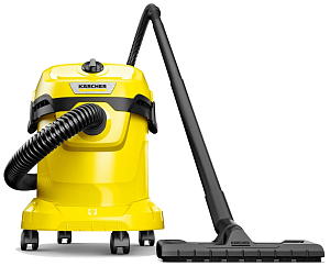 Профессиональный пылесос KARCHER WD 2 Plus V-12/4/18, 1000 Вт (Жёлтый)