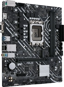 Материнская плата ASUS Prime H610M-K D4 Socket-1700 2xDDR4, 4xSATA3, 1xM.2, 1xPCI-E16x, 2xUSB3.2, D-Sub, HDMI, Glan, mATX (Черный)