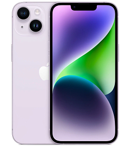 Смартфон Apple iPhone 14 256GB eSIM (256 ГБ, Фиолетовый, США, 6 ГБ, eSim, Без Rustore)