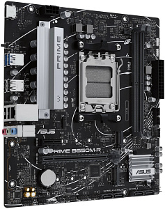 Материнская плата ASUS Prime B650M-R Socket AM5 2xDDR5, 4xSATA3, RAID, 2xM.2, 2xPCI-E16x, 2xUSB3.2, HDMI, 2.5Glan, mATX (Черный)