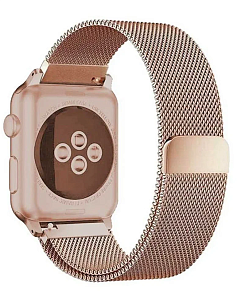 Ремешок для Apple Watch Milanese Loop 38/40mm (Розовое золото)