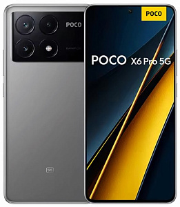 Смартфон Xiaomi POCO X6 Pro 5G 12/512GB Global (Серый, 512 ГБ, Global, 12 ГБ, Dual nanoSim, Без Rustore)