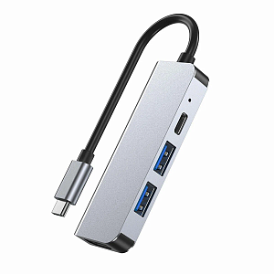 Хаб MIVO 4in1 MH-4012 Type-C PD-x1, USB 3.0-x1, USB 2.0-x1, HDMI-x1 (Белый)