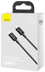 Кабель Baseus Superior Series Fast Charging Data Cable USB to Type-C 66W 1m (Чёрный)