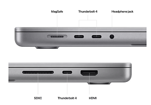 Ноутбук Apple MacBook Pro 16 2023 (M2 Pro 12-Core, GPU 19-Core, 16GB, 1TB) (Серый, MNW93, 16 ГБ, 1 ТБ)