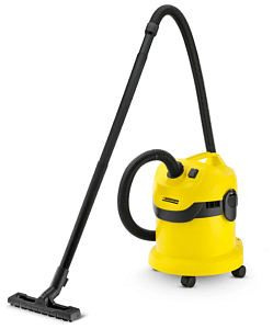 Профессиональный пылесос KARCHER WD 2 Plus V-12/4/18, 1000 Вт (Жёлтый)